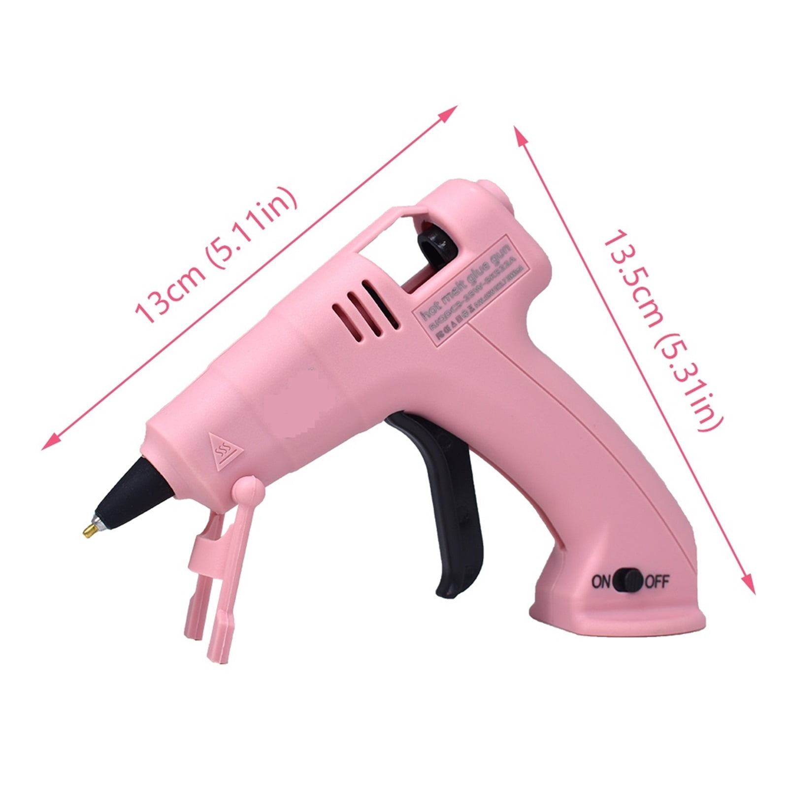 Cordless Hot Melt Glue Gun Child Hand Crafts Home DIY Repair Use 7mm Glue Stick Wireless Glue Gun 3.6V 2000mAh 60 min use time ,Effortless Crafting
