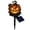Orange-4, variant on Solar Halloween Pumpkin Resin Stake Light Waterproof Warm LED Jack-o'-Lantern Yard Walkway Patio Garden Decor Lamp