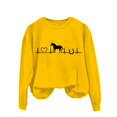 thumbnail image 3 of WCJM Valentine Hoodie for Women Horse Sweatshirt for Women Cute Heartbeat Shirts Long Sleeve Crew Neck Pullover Topss Horse Lover Gifts Women's Hoodless Sweatshirt, 3 of 4
