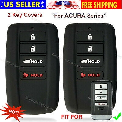 Dobrev Silicone 4 Button Case Cover Keyless Entry Protector Fob Skin Rubber Holder for Acura 2017 2018 2019 2020 Rdx Rlx ILX TLX MDX Key