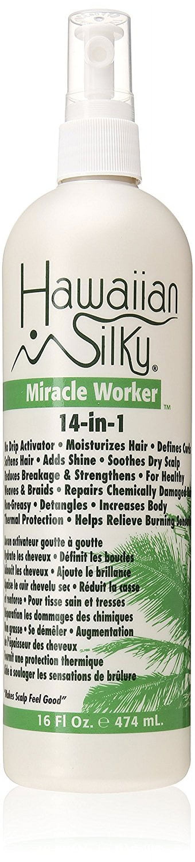 (2 pack) Hawaiian Silky 14n1 Miracle Worker 16oz., All Hair Types, Detangling