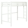 thumbnail image 6 of Walker Edison Premium Deluxe Twin Metal Loft Bed, White, 6 of 8