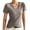 Gray, variant on ameIAEA Womens Basic Tee Shirts Short Sleeve V Neck Casual T-Shirts Solid Color Summer Spring Tops