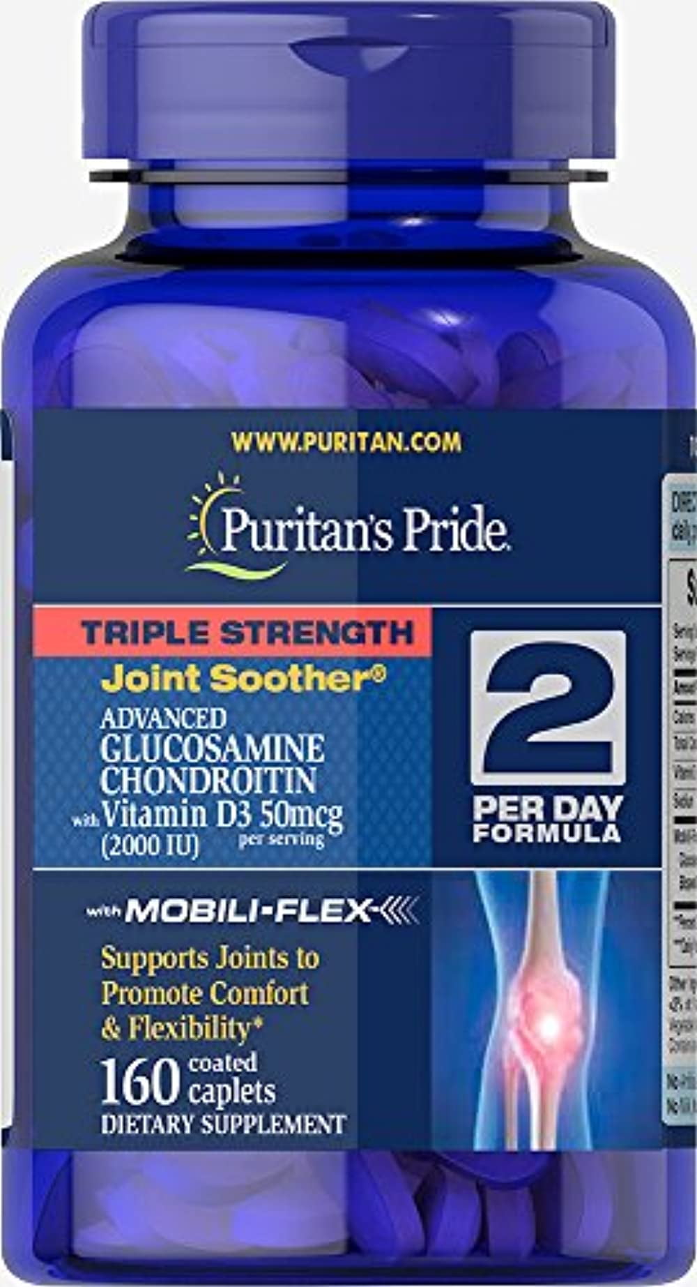 Puritan's Pride Triple Strength Glucosamine Chondroitin with Vitamin D3
