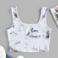 thumbnail image 3 of Lindreshi Crop Tops for Women Women Ladies Tie-dye Print Sleeveless Blouse Pullover Vest Tank Crop Tops Shirts, 3 of 6