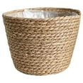 thumbnail image 2 of Arborister Indoor Woven Seagrass Plant Basket with Plastic Liners, 2 of 11