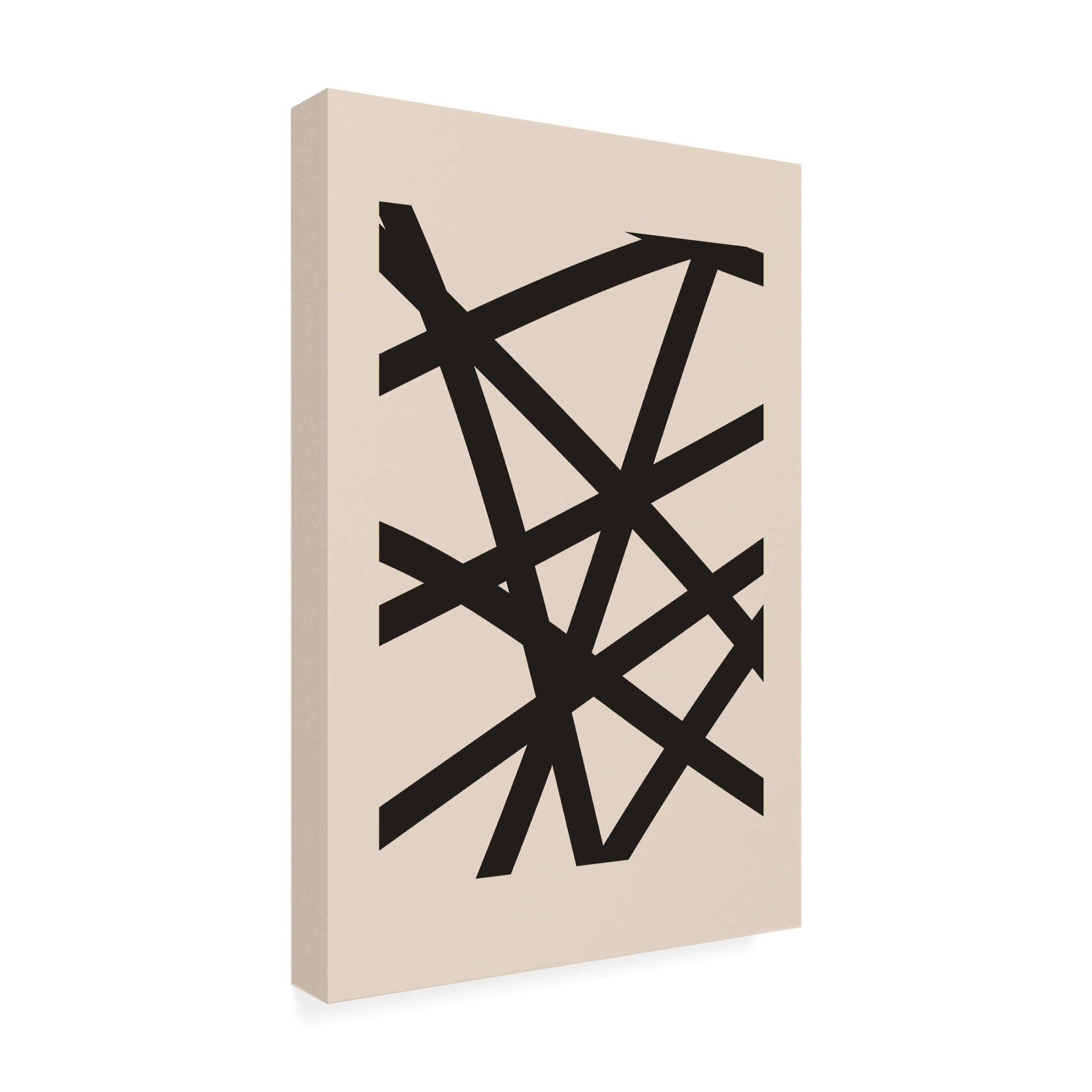 Trademark Fine Art jay stanley Minimal Black Expression 2 Canvas Wall Art