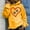 Yellow, variant on POTETI Womens Hoodies Casual Long Sleeve Pullover Tops Hooded Sweatshirts