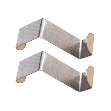 

Gwong 2Pcs Hanger Hook S Shape Not Easy Fall Off Stainless Steel Storage Hanging Hook for Bathroom