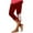 Red, variant on AKAFMK Women's Capris Knee Length Leggings High Waisted Stretch for Casual Summer Yoga Workout Exercise