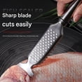 thumbnail image 2 of 2-in-1 Stainless Steel Fish Scaler + Ginger Grater, Multifunction Stainless Steel Fish Scaler Remover, Descaler Sawtooth for Easy Descaling, With Hanging Handle (3pcs), 2 of 8