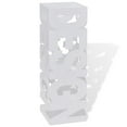 thumbnail image 1 of Porte-parapluie Carré Blanc Support de Rangement Bâton de Marche en Acier 48,5 cm, 1 of 4