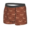 thumbnail image 5 of Goofa Dachshund Dog Puppy Printed Men's Boxer Briefs Underwear, Moisture-Wicking Underwear, Trunk,Soft and Breathable Cotton Underwear-Small, 5 of 9