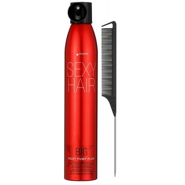 Big Root Pump Plus Volumizing Spray Mousse 10 Ounce And Black Steel Comb