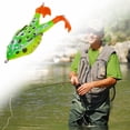 thumbnail image 4 of Cheers.US Soft Frog Bait Frog Lure Double Propellers Legs 3D Eyes Lifelike Silicone Skin Pattern Topwater Bigger Splash More Attractive, 4 of 7