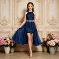 thumbnail image 2 of JAJAHO Sequin Girls Dress Sleeveless Sparkly Slim Fit High-Low Midi Ball Gown Formal Party Prom Wear Girl Dresses 12-16Y, 2 of 4