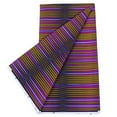 thumbnail image 4 of BintaRealWax African Fabric 6 Yard Printed Wax Cloth Stripe Vintage African Ankara Fabric for Party Dress, 4 of 5