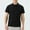 Black, variant on Men's Quarter Zip Pullover Lightweight Quick Dry Active Casual Shirts Athletic Gym Running Short Sleeve Tops Clothes