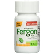 Fergon High Potency Iron Supplement Tablets, 100 Count