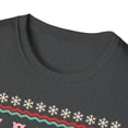 thumbnail image 3 of Womens Adult Ugly Christmas Pink Flamingo Sweater Design T-Shirt, 3 of 3