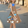 thumbnail image 2 of XUNKUSGA Girls Dresses Star Graphic Ruffle Sleeveless Dress Flutter Hem A-Line Swing Pleated Tiered Beach Dress Casual Party Dress 4-13 Years, 2 of 6