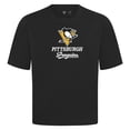 thumbnail image 2 of Men's Levelwear  Black Pittsburgh Penguins Team Surge Luxe Signature Knit T-Shirt, 2 of 3