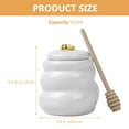 thumbnail image 2 of UPOUART Small Honey Pot 1 Set 415Ml White Ceramic For Household Users Storage, 2 of 8
