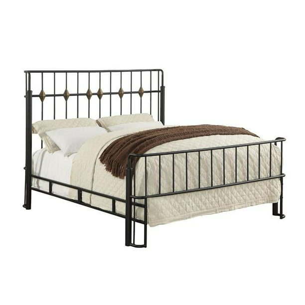 Benzara Bm186329 California King Bed, 54 X 80 Bed Frame