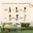 thumbnail image 3 of PawHut 6.6' x 6.6' x 7.8' Dog Kennel, Outdoor Dog Run with Waterproof, UV Resistant Roof for Small and Medium Dogs, Silver, 3 of 9