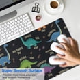 thumbnail image 4 of Long Mouse Pads for Desk,Black Dinosaurs with Weight Tags Desk Mats on Top Of Desks, Desk Mouse Pad Extra Large with 3mm Non-Slip Base and Stitched Edge for Gaming,Office,Work,Home 35.4"x15.7", 4 of 6