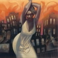 thumbnail image 2 of Kelley, Gary 15x15 White Modern Wood Framed Museum Art Print Titled - Harlem Heat, 2 of 4