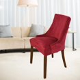 thumbnail image 4 of Funda de asiento Zulema para silla con respaldo de Oreja Vino rojo, 4 of 8