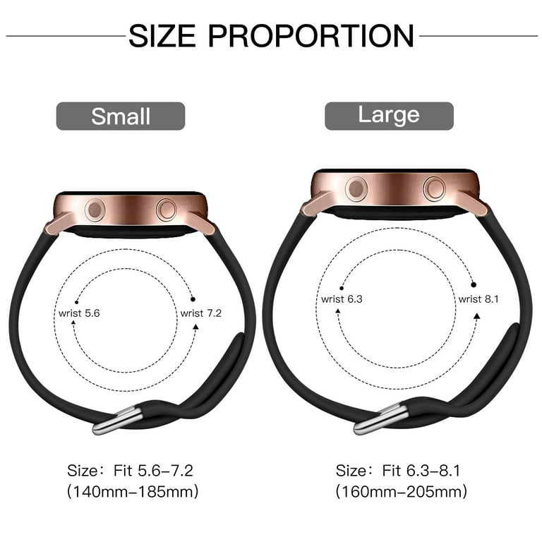 Samsung galaxy watch active sizes cheap