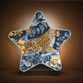 thumbnail image 3 of Star Shaped Energy Saving Night Light Living Room Night Light, Bedroom Night Light, Corridor Night Light, Study Night Light Blue Flowers and Leopards, 3 of 6