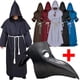 thumbnail image 2 of Capa con capucha Medieval para Halloween, disfraz de Doctor de la peste, sombrero con máscara, monje, Steampunk, sacerdote, mago de terror, 2 of 4