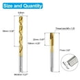 thumbnail image 2 of Uxcell Tap and Drill Bit Set, 1pcs M8 x 1.25 Metric Spiral Point Thread Screw Taps & 1pcs 6.8mm Twist Drill Bits, Titanium Coated HSS-6542 Tapping Threading Tool Kit, 2 of 7
