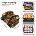 thumbnail image 3 of Thanksgiving Double Layered Insulated Lunch Bag with Large Capacity and Dual Compartments, Refrigerated Meal Bag for Hand Carry 7.1x11.4x16.1 Inches, 3 of 6