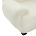 thumbnail image 4 of Christopher Knight Home 94.5" Chenille Sectional Sofa with Curved Armrests, Modern Upholstered Couch, Beige, 4 of 13