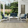 thumbnail image 4 of Crosley Kaplan 6Pc Outdoor Conversation Set- Loveseat, 2 Chairs, 2 Side Tables, Coffee Table, 4 of 6