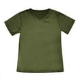 thumbnail image 5 of Tops for Women Trendy Coffee Shirts for Women Silk T Shirt Sheer Mesh Polyester Spandex Tees Tech Running Shirts Petite Short Sleeve Tops Polyester Shirt Long Sleeve Loose 3/ 4 Denim Big Green M, 5 of 5