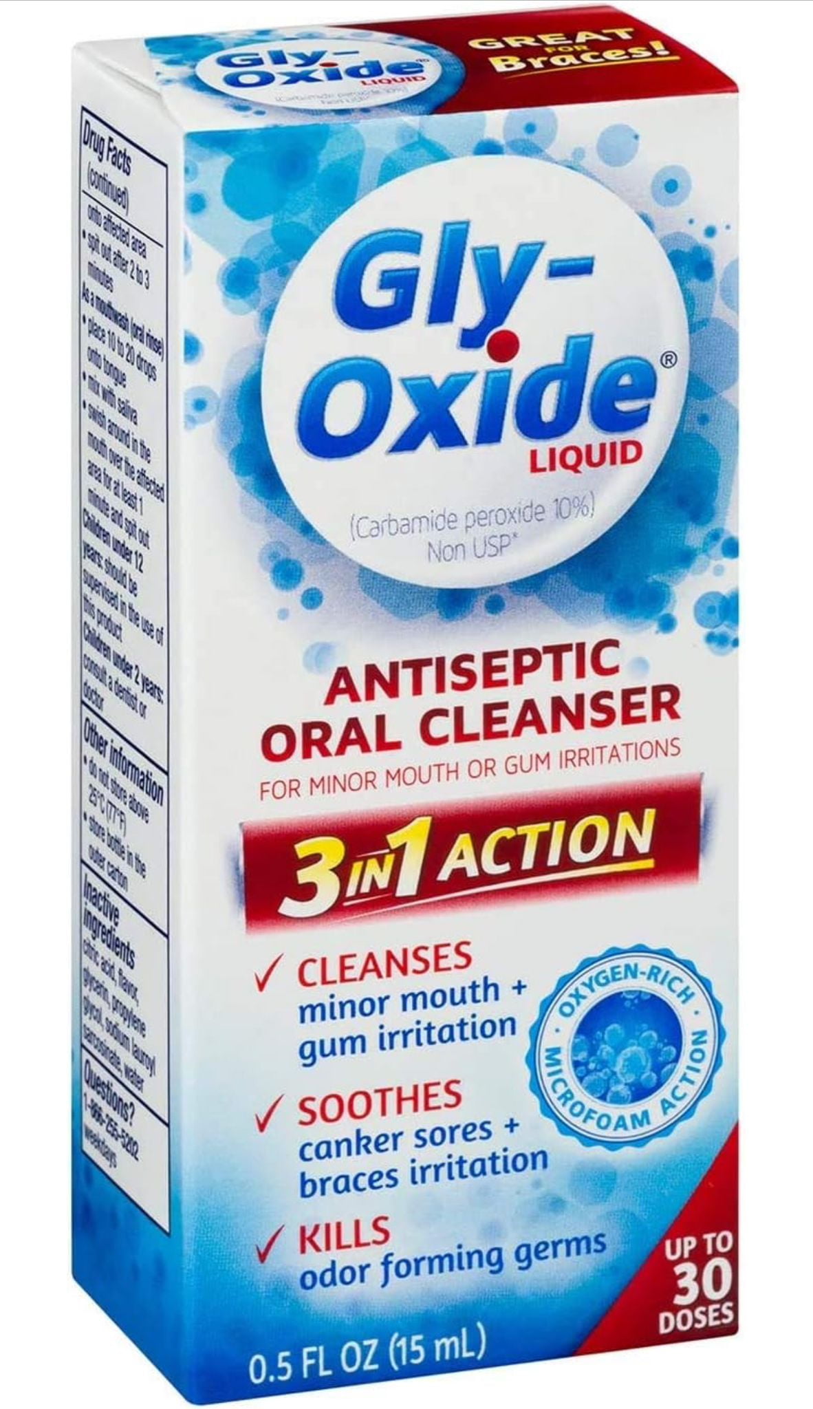 Gly-Oxide Liquid Antiseptic Oral Cleanser - 0.5 Oz