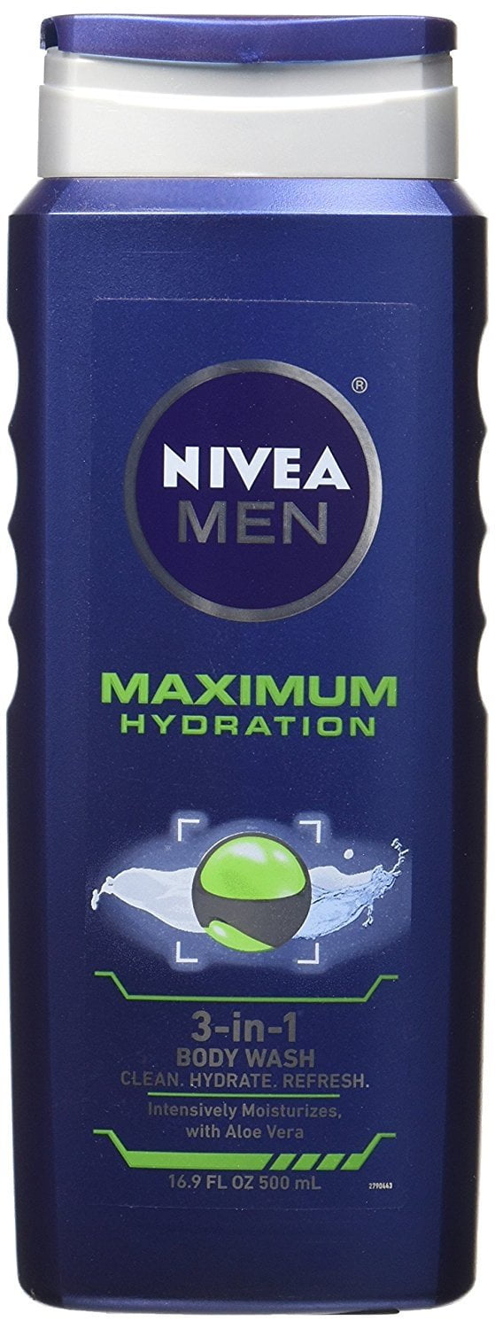 Nivea for Men Maximum Hydration 3in1 Body Wash, 16.9 oz
