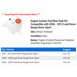 Engine Coolant For Range Rover Engine Coolant Overflow Tank Kit - Compatible with 2006 - 2013 Land ...