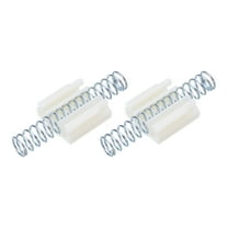Uxcell 2Pcs Bifold Door Hardware, Bi-fold Closet Door Hardware Repair Spring for Slide Door, Silver Tone