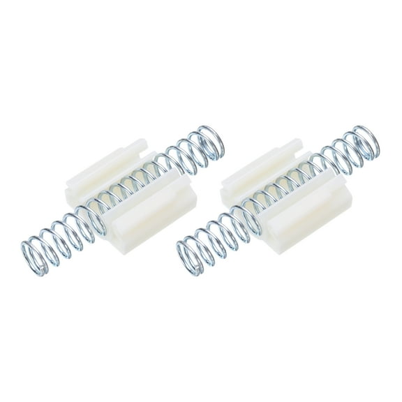 Uxcell 2Pcs Bifold Door Hardware, Bi-fold Closet Door Hardware Repair Spring for Slide Door, Silver Tone