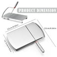 thumbnail image 3 of Butter Cutting Machine, Ongmies Cheese Slicer Multipurpose Cheese Cutter Stainless Cheese Slicers for Block Cheese Butter Sausages Fruits Kitchen Gadget Cheese Cutting Board, Silver, 3 of 9