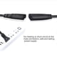 thumbnail image 3 of Iec320 C8 To 2x C7 Y Split Ac Power Cord, Iec Figure 8 Male To 2 Female 1 In 2 Out Ac Power Cable, 3 of 3