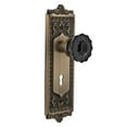 thumbnail image 3 of Nostalgic Warehouse Eadcrb_Dd_Kh Egg And Dart Solid Brass Rose Dummy Door Knob Set - Grey, 3 of 6