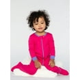thumbnail image 7 of Little Star Organic Toddler Girl 2Pk Footed Stretchie Pajamas, Size NB-5T, 7 of 7