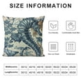 thumbnail image 5 of Creowell Seahorse Throw Pillow Covers Soft Ocean Creature Themed Pillow Cases Cushion Covers for Living Room Bedroom Marine Life Sealife Decor Throw Pillowcases for Sofa Couch Chair White, 5 of 5